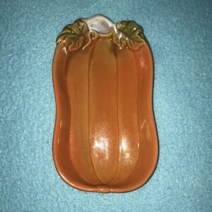 AUTUMN pumpkin soap or trinket dish 5 X 3 inches